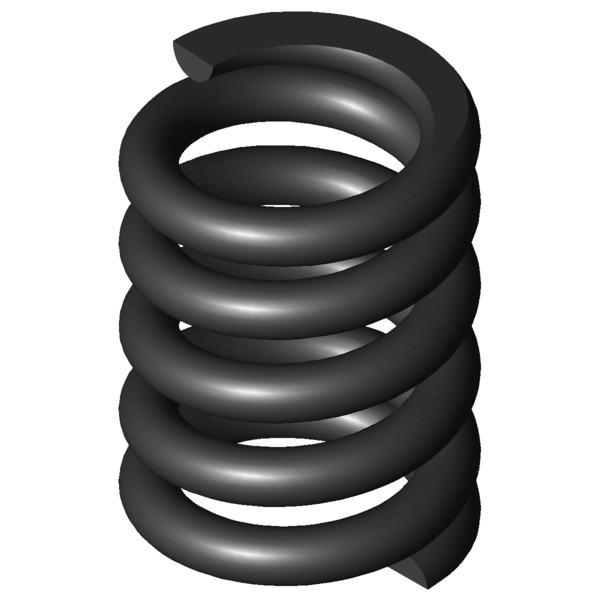 Imagem CAD Molas de compressão D-410