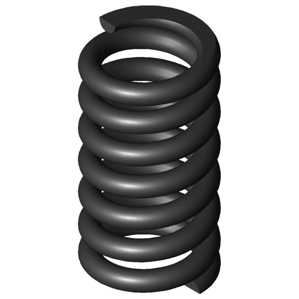 Imagem CAD Molas de compressão D-411