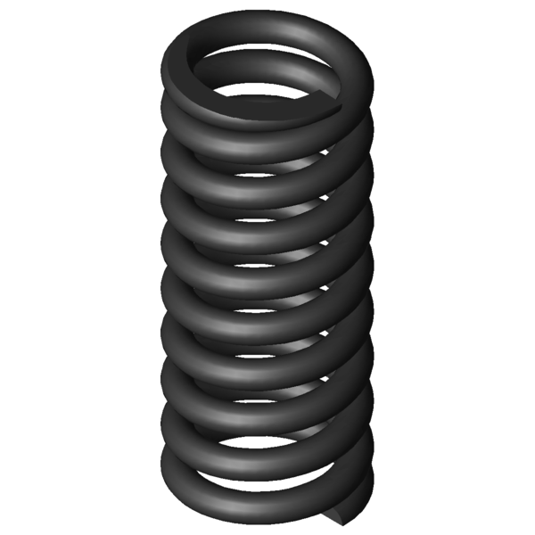 CAD kép nyomórugók D-414M-02