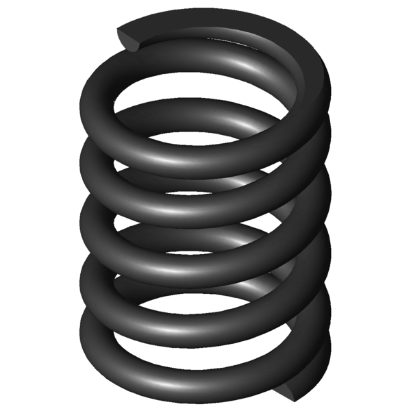 Imagen CAD Muelles de compresión D-430