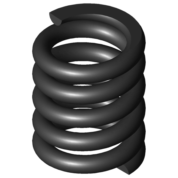 Imagem CAD Molas de compressão D-435