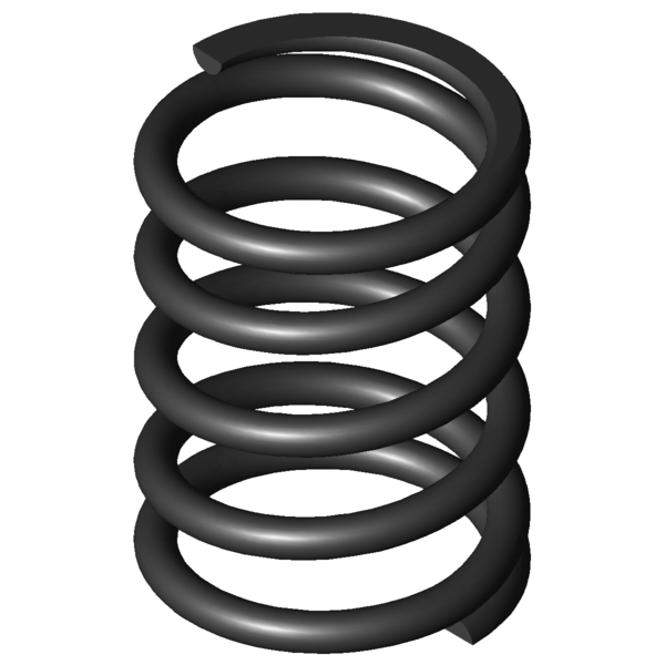 CAD kép nyomórugók D-480