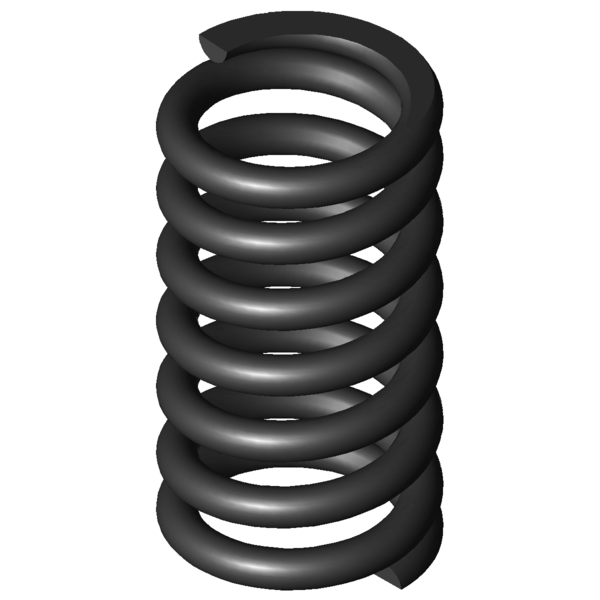 Imagem CAD Molas de compressão D-492
