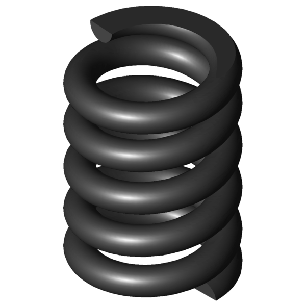 Imagen CAD Muelles de compresión D-500