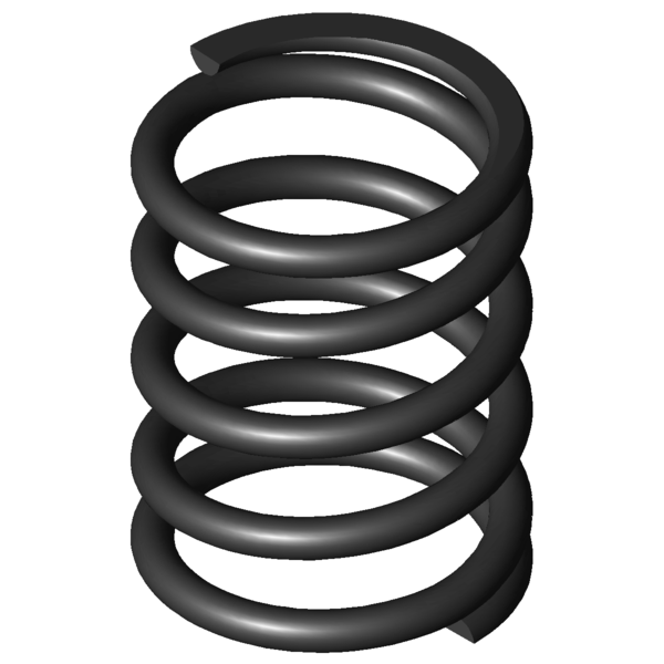 Immagine CAD Molle a compressione D-528