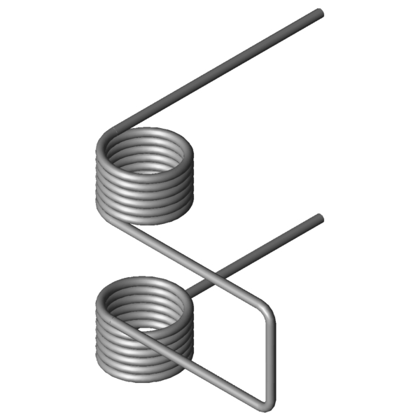 CAD image Double torsion spring DSF-165