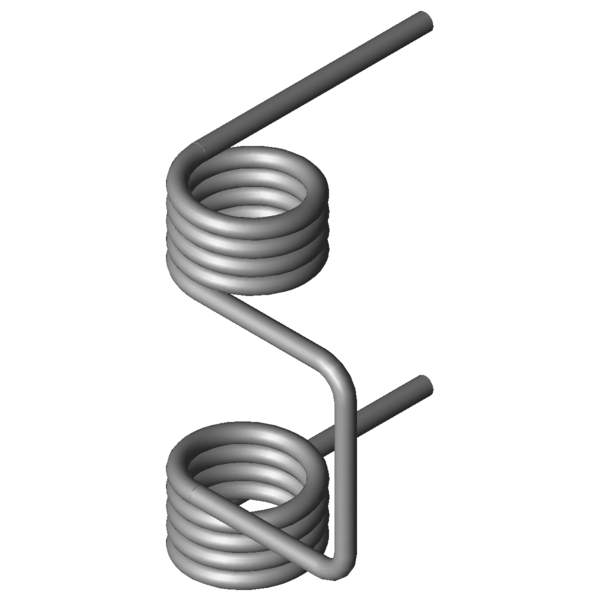 CAD kép kettos szárrugó DSF-455