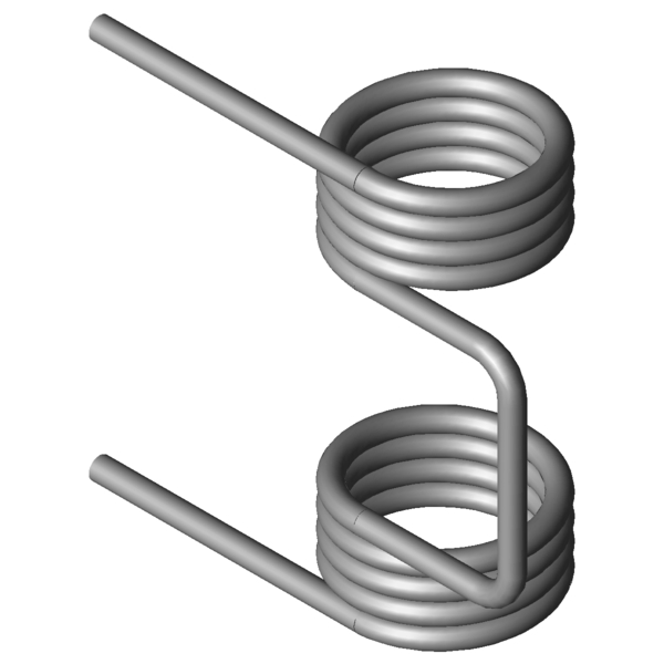 Imagen CAD Muelles de torsión dobles DSF-600