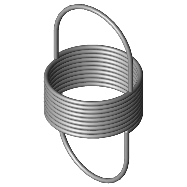 CAD obrázek Tažné pružiny RZ-006FI
