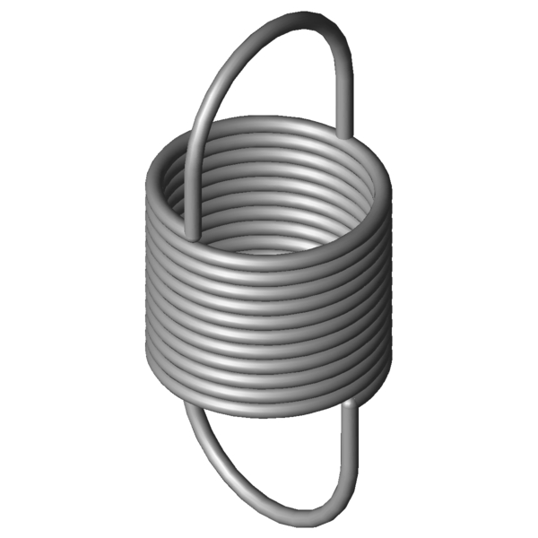 CAD obrázek Tažné pružiny RZ-007X