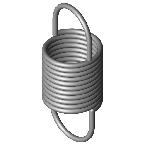 CAD obrázek Tažné pružiny RZ-010I