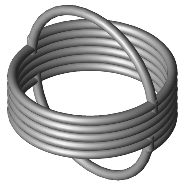 CAD obrázek Tažné pružiny RZ-036FI