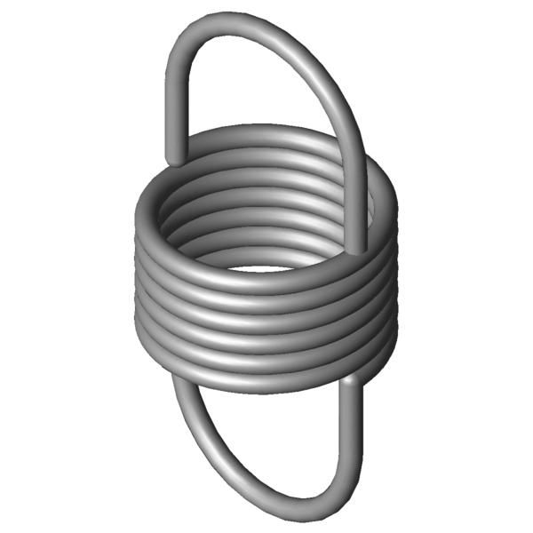 Obraz CAD Sprezyny rozciagane RZ-051E-20I