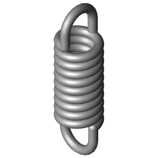 CAD obrázek Tažné pružiny RZ-100QX