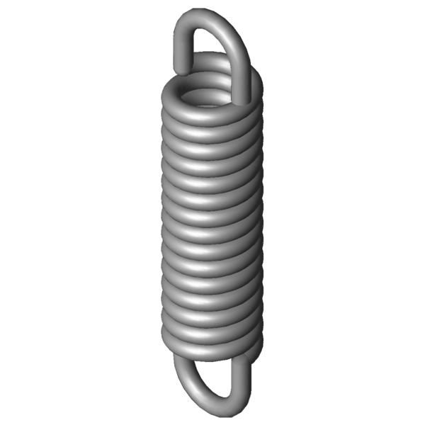 CAD obrázek Tažné pružiny RZ-100RI