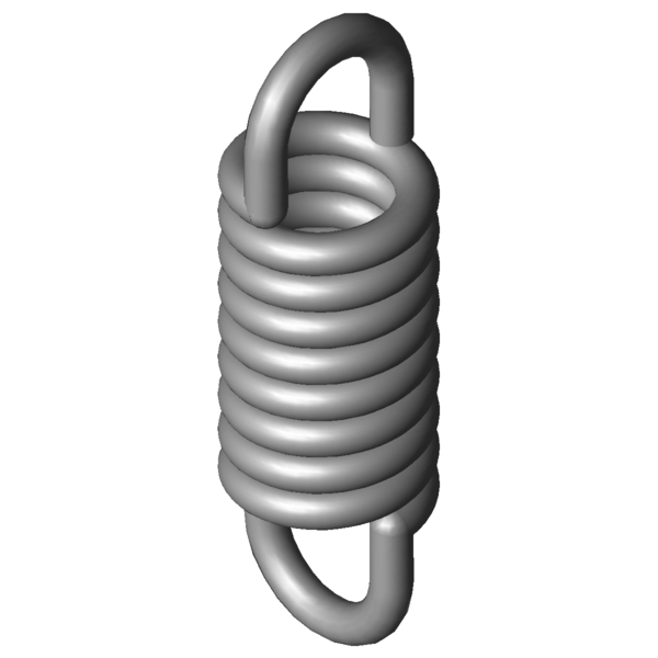 CAD obrázek Tažné pružiny RZ-147E-01X