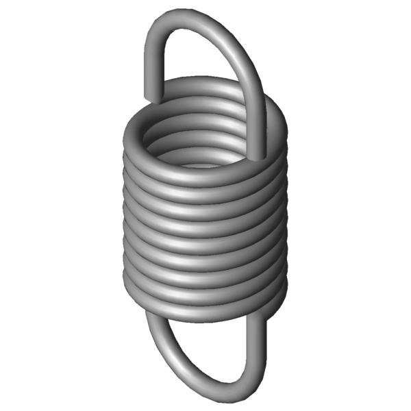 Imagem CAD Molas de tracção RZ-156E-10I