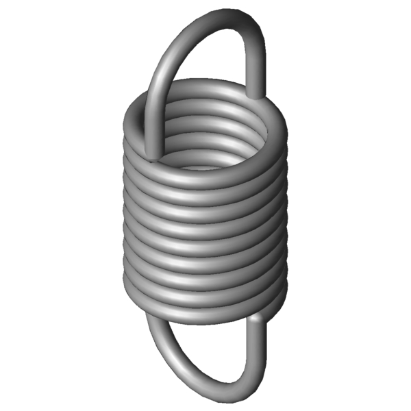 Imagem CAD Molas de tracção RZ-156E-10X