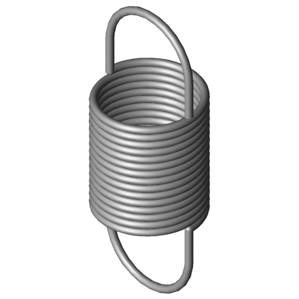 CAD obrázek Tažné pružiny RZ-162E-11I
