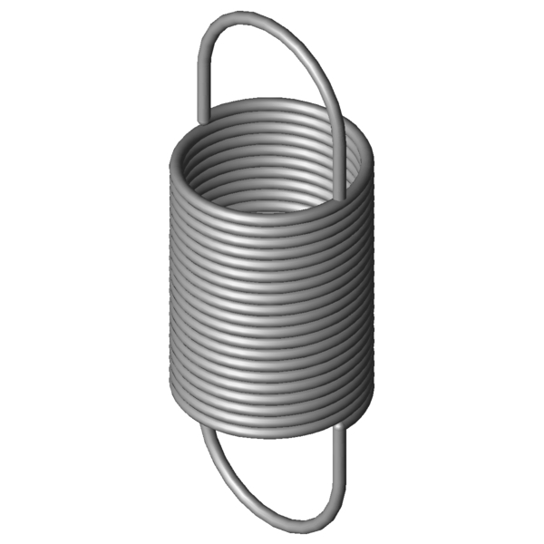 Imagen CAD Muelles de extensión RZ-2051I