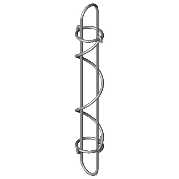 Imagem CAD Molas de tracção por cabo SZF-150