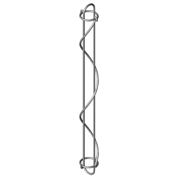 Imagem CAD Molas de tracção por cabo SZF-225