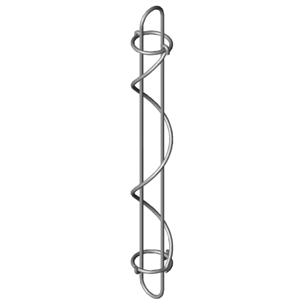 Imagem CAD Molas de tracção por cabo SZF-300