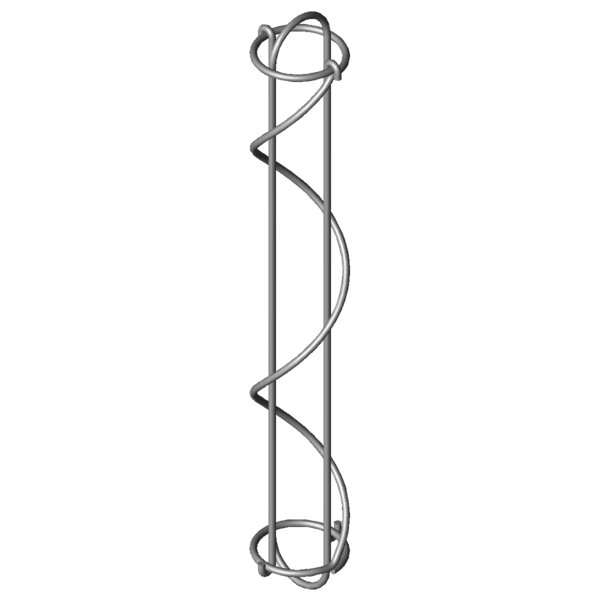 Imagem CAD Molas de tracção por cabo SZF-375