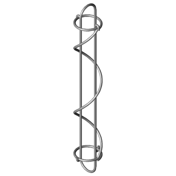 CAD obrázek Pružiny tažného lanka SZF-425