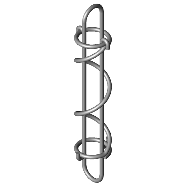 Imagem CAD Molas de tracção por cabo SZF-80