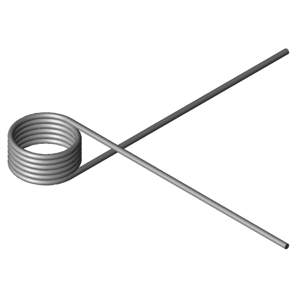Immagine CAD Molle a torsione T-16063L
