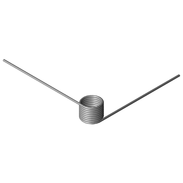 Obraz CAD Sprezyny skretowe T-16145L