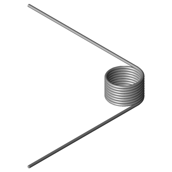 Obraz CAD Sprezyny skretowe T-16165R