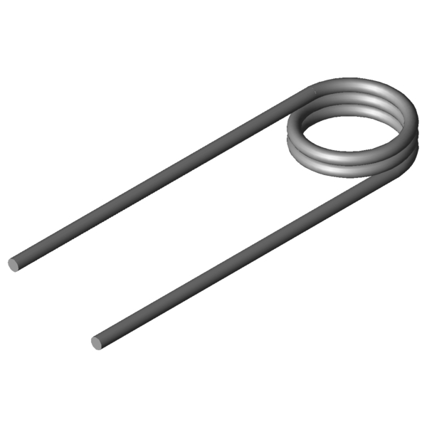 CAD obrázek Zkrutné pružiny T-16922R
