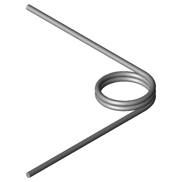 CAD obrázek Zkrutné pružiny T-16931R