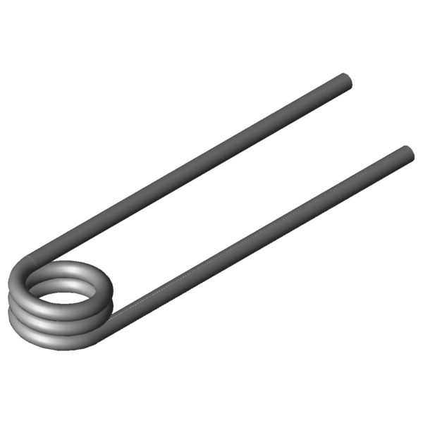 CAD obrázek Zkrutné pružiny T-17002L