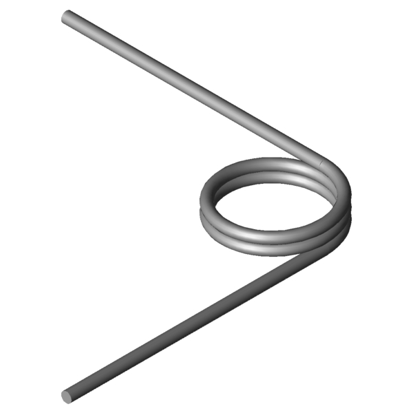 CAD obrázek Zkrutné pružiny T-17031R