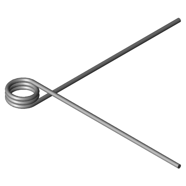 Imagen CAD Muelles de torsión T-18503L