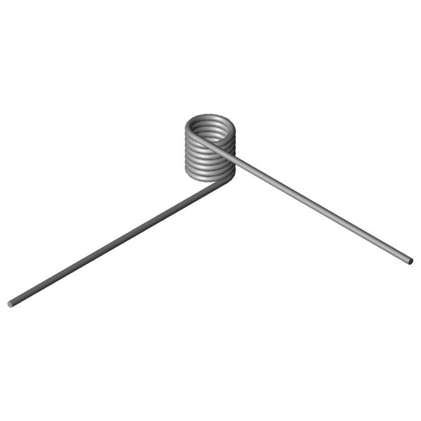 Imagen CAD Muelles de torsión T-18511R