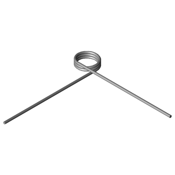 Imagen CAD Muelles de torsión T-18528R