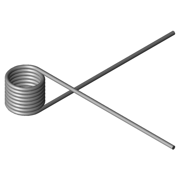 Imagen CAD Muelles de torsión T-18536L