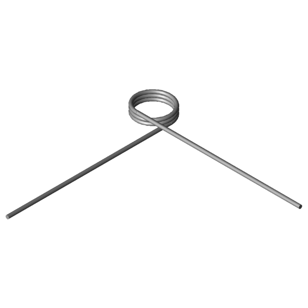 Imagen CAD Muelles de torsión T-18553R
