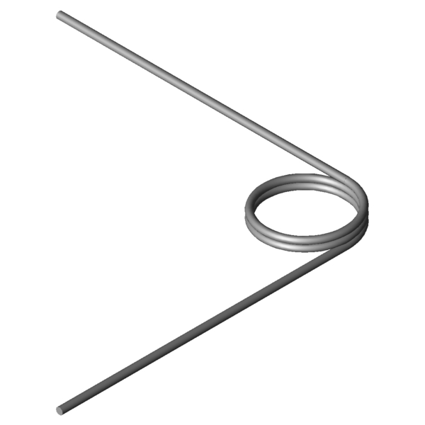 CAD obrázek Zkrutné pružiny T-18726R