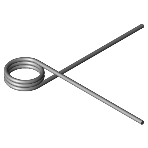 Imagen CAD Muelles de torsión T-18828L