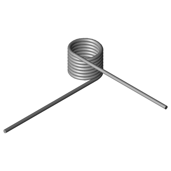 Imagen CAD Muelles de torsión T-18836R
