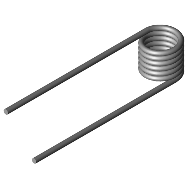 Imagen CAD Muelles de torsión T-19110R