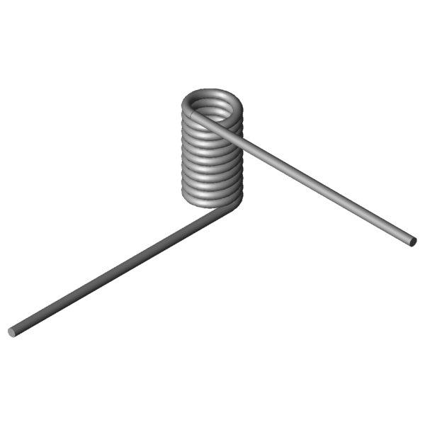 Imagem CAD Molas de torção T-19207R