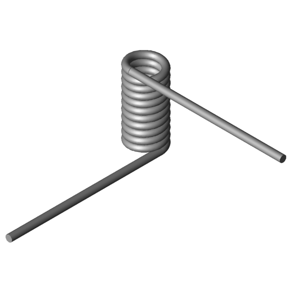Imagem CAD Molas de torção T-19407R