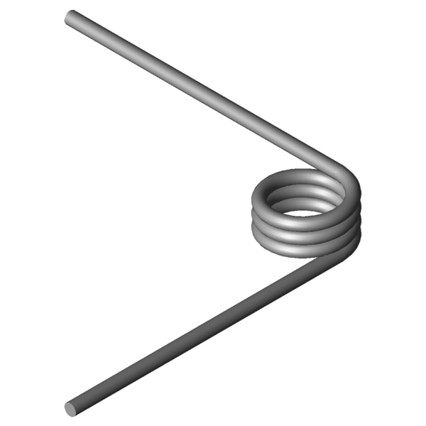 Imagem CAD Molas de torção T-19421R