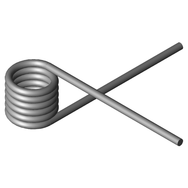 Imagem CAD Molas de torção T-19423L